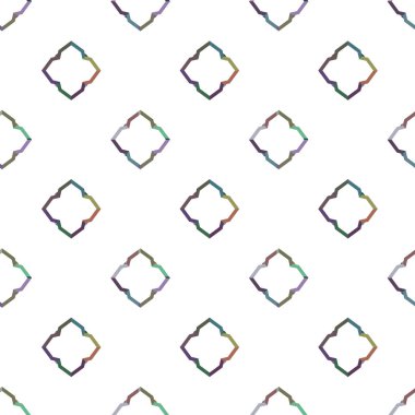 Geometrik şekilli kusursuz desen vektör çizimi