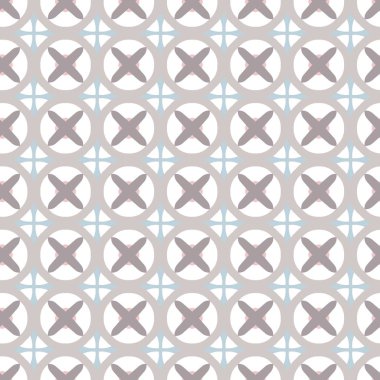 Geometrik şekilli kusursuz desen vektör çizimi