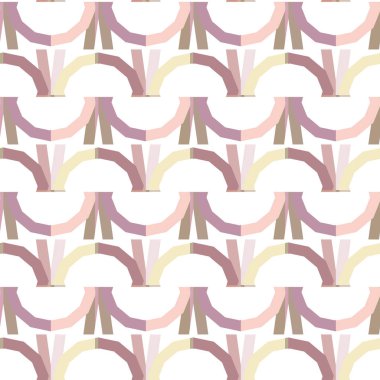 Geometrik şekilli kusursuz desen vektör çizimi