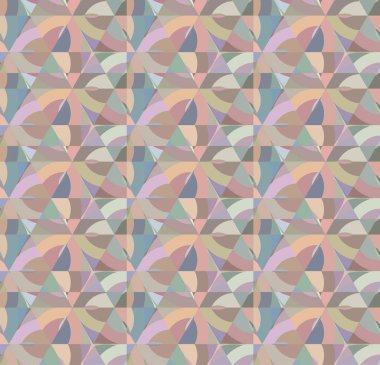 Geometrik şekilli kusursuz desen vektör çizimi