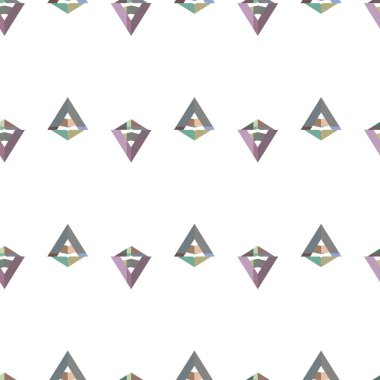 Geometrik şekilli kusursuz desen vektör çizimi