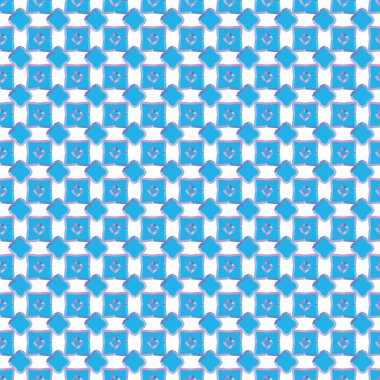 Geometrik şekilli kusursuz desen vektör çizimi