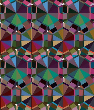Geometric color in color in the shapes below to make a pattern.Lines, points, circles and planes. Futuristic design..All elements are separated Abstract linear polygonal background.