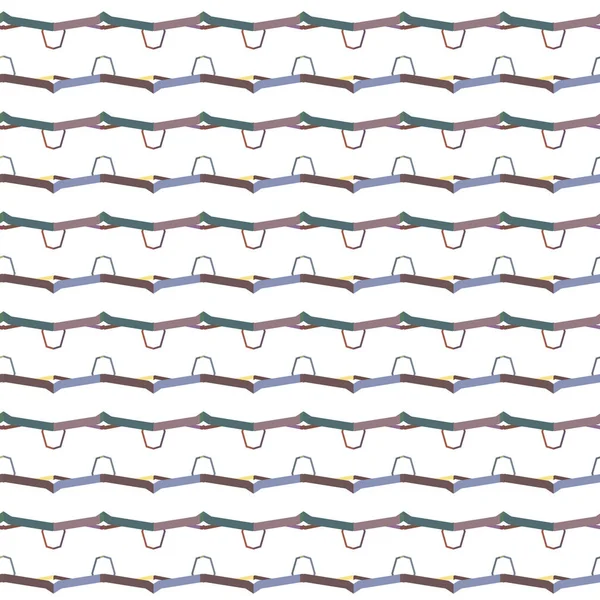 Nahtlose Muster Mit Geometrischen Formen Vektorillustration — Stockvektor