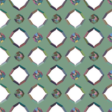 Geometrik şekilli kusursuz desen vektör çizimi