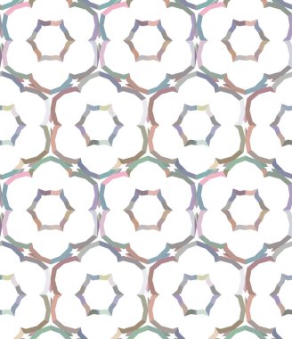 Geometrik şekilli kusursuz desen vektör çizimi