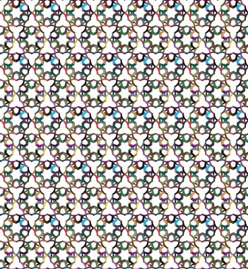 Geometrik şekilli kusursuz desen vektör çizimi