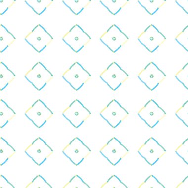 Geometrik şekilli kusursuz desen vektör çizimi