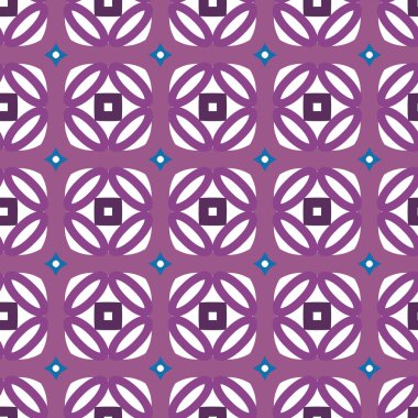 Geometrik şekilli kusursuz desen vektör çizimi