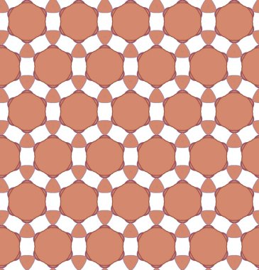 Turuncu geometrik süsleme. Web, Tekstil ve duvar kağıtları için seamless modeli