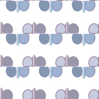 Geometrik şekilli kusursuz desen vektör çizimi