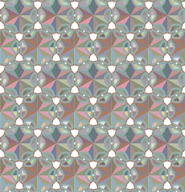 Geometrik şekilli kusursuz desen vektör çizimi