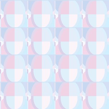 Geometrik şekilli kusursuz desen vektör çizimi