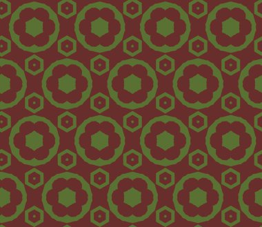 Geometrik şekilli kusursuz desen vektör çizimi