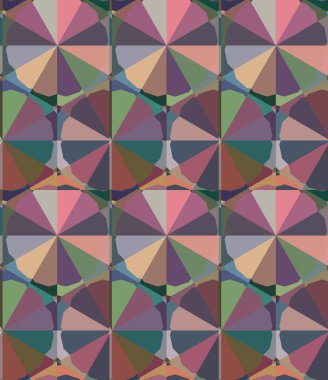 Geometrik şekilli kusursuz desen vektör çizimi