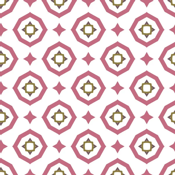 Бесшовный Шаблон Абстрактный Фон Геометрическим Цветочным Ручным Рисованием Арабском Стиле — стоковый вектор