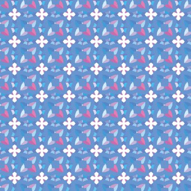 Geometrik şekilli kusursuz desen vektör çizimi