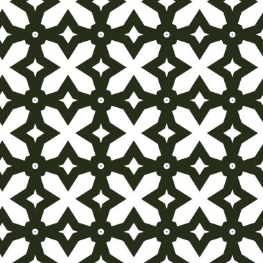 Geometrik şekilli kusursuz desen vektör çizimi