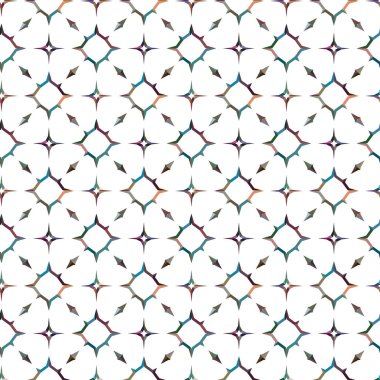 Geometrik şekilli kusursuz desen vektör çizimi