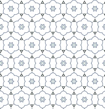 Geometrik şekilli kusursuz desen vektör çizimi