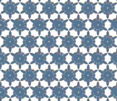 Geometrik şekilli kusursuz desen vektör çizimi