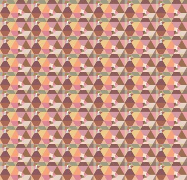 Geometrik şekilli kusursuz desen vektör çizimi