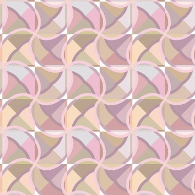 Geometrik şekilli kusursuz desen vektör çizimi