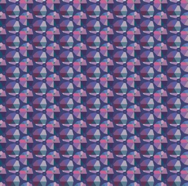 Geometrik şekilli kusursuz desen, vektör illüstrasyonu