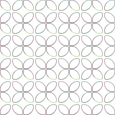 Geometrik şekilli kusursuz desen vektör çizimi