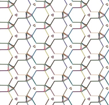 Geometrik şekilli kusursuz desen vektör çizimi