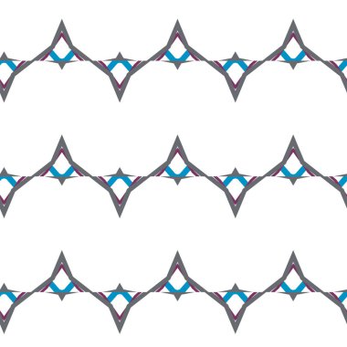 Geometrik şekilli kusursuz desen vektör çizimi