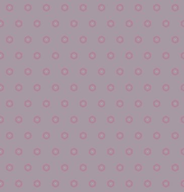 Seamless Pattern of Hand Drawn Heart on Pink Polka Dot Background 