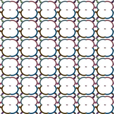 Geometrik şekilli kusursuz desen, vektör illüstrasyonu