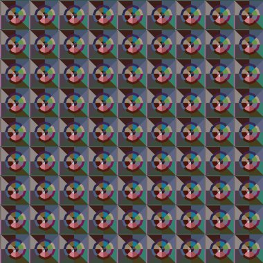 Geometrik şekilli kusursuz desen vektör çizimi