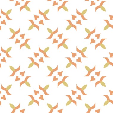 Seamless pattern. abstract background with geometric floral hand drawn arabic style