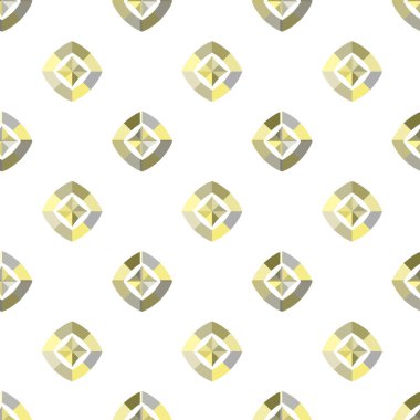Geometrik şekilli kusursuz desen vektör çizimi