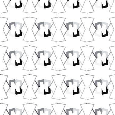 Geometrik şekilli kusursuz desen vektör çizimi