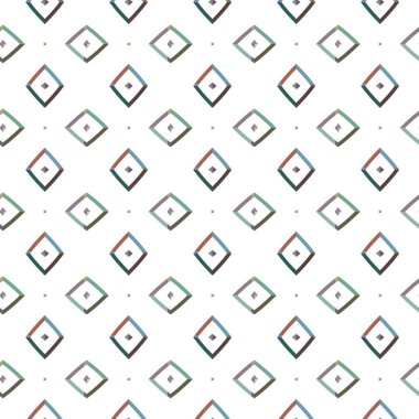Geometrik şekilli kusursuz desen vektör çizimi