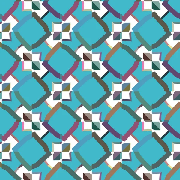 Abstraktní Textura Vícebarevné Tkaniny Vzor Retro Kostkované Pozadí Geometrické Kostkované — Stockový vektor