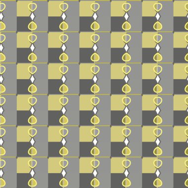 Geometrik şekilli kusursuz desen vektör çizimi