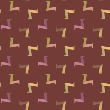 Geometrik şekilli kusursuz desen vektör çizimi