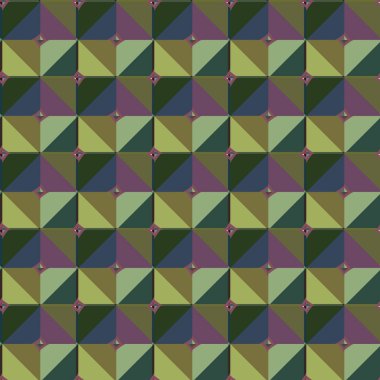 Geometrik şekilli kusursuz desen vektör çizimi