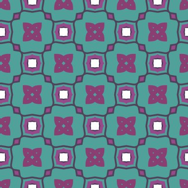 Geometrik şekilli kusursuz desen vektör çizimi