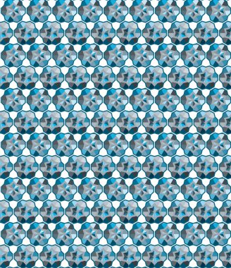 Blue-violet halftone background. Digital gradient. Abstract backdrop with circles, point, dots. Dotted pattern. Futuristic panel Vector illustration