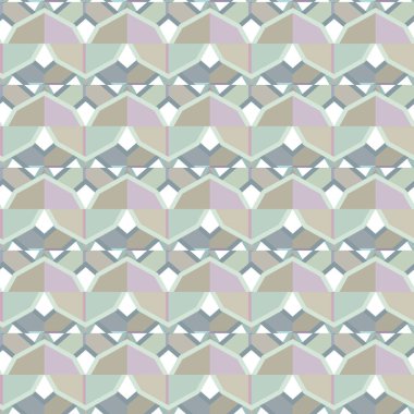 Geometrik şekilli kusursuz desen vektör çizimi