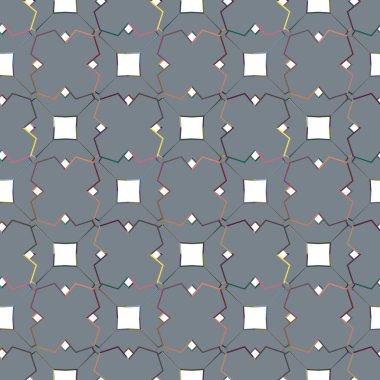 Geometrik şekilli kusursuz desen vektör çizimi