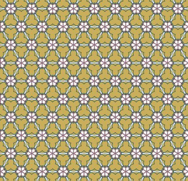 Geometrik şekilli kusursuz desen vektör çizimi