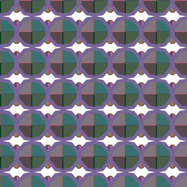 Naadloos Patroon Met Abstracte Geometrische Vormen — Stockvector