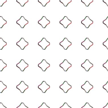 Geometrik şekilli kusursuz desen vektör çizimi