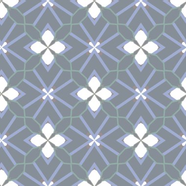 Geometrik şekilli kusursuz desen vektör çizimi